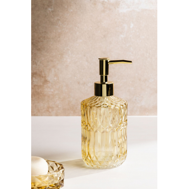 Ovie Glazen Zeepdispenser Gele Oker - Sklum