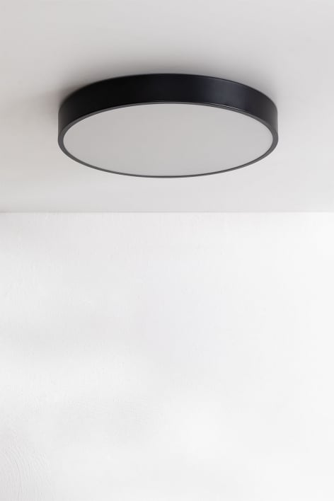 Plafón de techo LED redondo 40 cm en hierro Cosmin - SKLUM