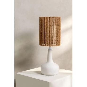 Keramiek Tafellamp Tiltil Gardenia Wit - Sklum