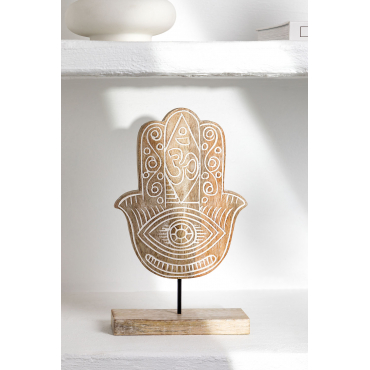 Decoratief Figuur Van Tilkara-mangohout Vintage Wit Hout - Sklum