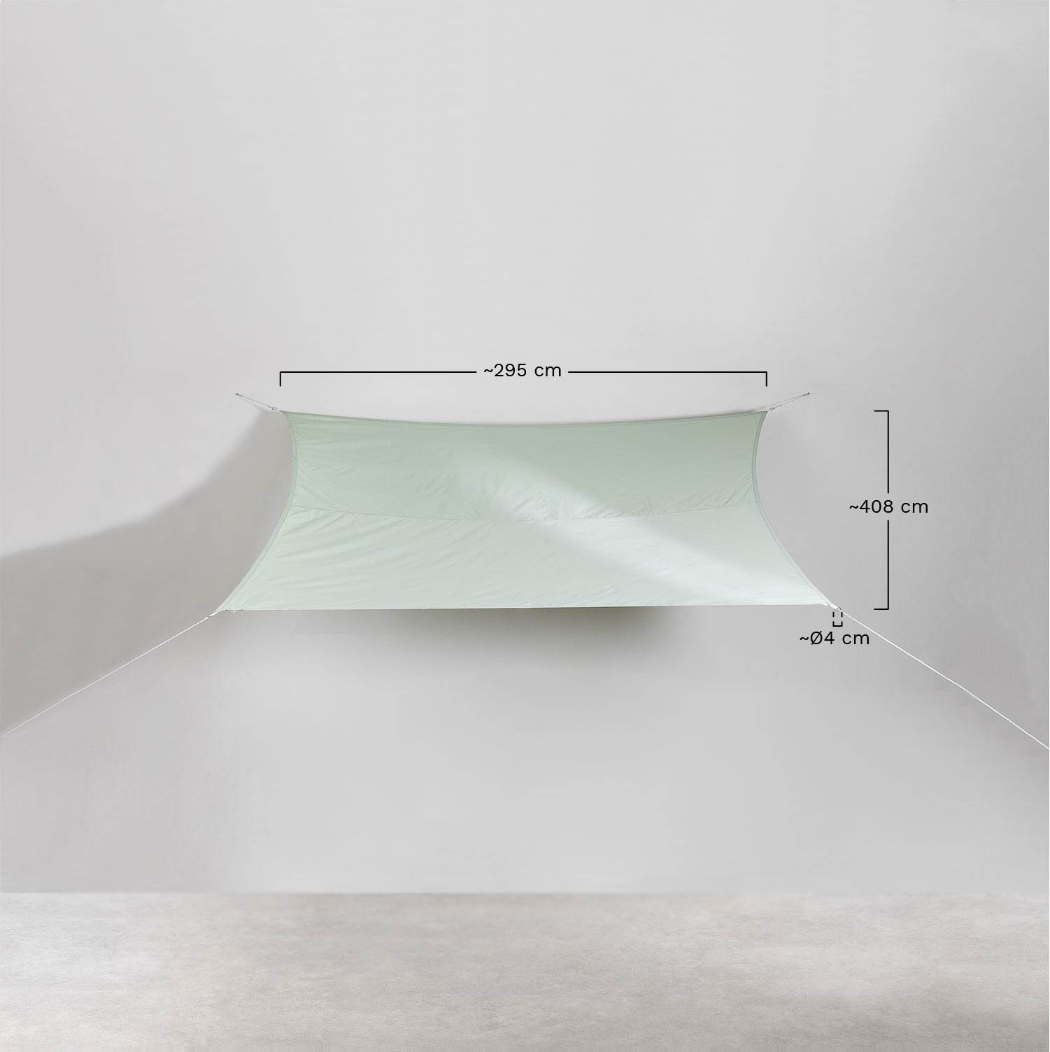 Rechthoekig Zeilscherm Tribor , AFMETINGEN