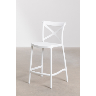Jardín Otax Stapelbare Hoge Kruk Wit & ↑65 Cm - Sklum