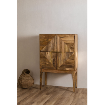 Baty Design Hoog Mangohouten Dressoir Mangohout - Sklum