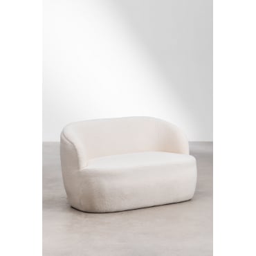 2-zits Chenille Bank Dariele Chenille White - Sklum
