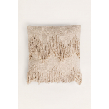 Vierkant Katoenen Kussen (45x45 Cm) Winow Beige – Crème - Sklum
