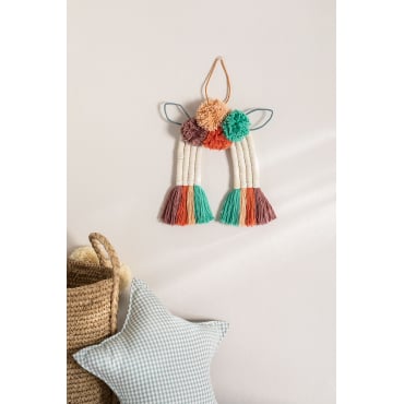 Decoratief Wandtapijt Edalyn Kids Veelkleurig Soft - Sklum