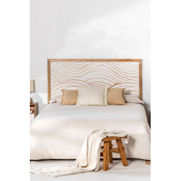 Hoofdeinde Voor Bed 150 Cm In Mangohout Myanna Mangohout & 150 Cm - Sklum