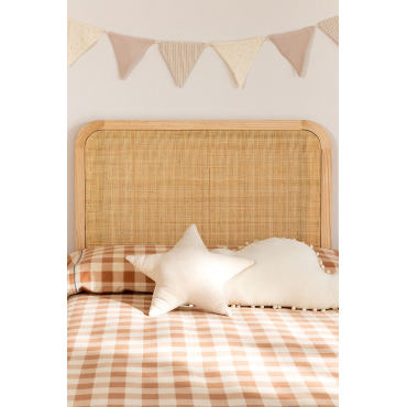 Hoofdbord Voor Bed 90cm Reyna Kids Natuurlijk - Sklum