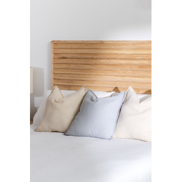 Hoofdbord Voor Deleyna Wood-bed 150 Cm Bruin – Natuurlijk Hout & 150 Cm - Sklum