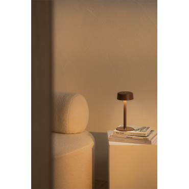 Marcia Draadloze Led Tafellamp Terracota - Sklum