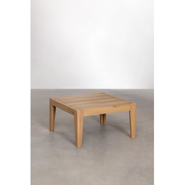 Salontafel Voor De Tuin Vierkant 60x60 Cm In Acaciahout Filips Acacia Bruin - Sklum