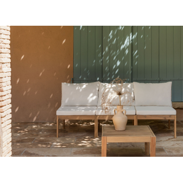 Filips Tuinset Met 3-delige Modulaire Bank En Salontafel Gardenia Wit - Sklum