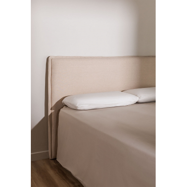 Hoofdbord Voor Bed Van 160 Cm In Linnen Beniel Beige – Linnen & 160 Cm - Sklum