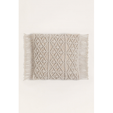 Macramé Vierkant Kussen (45x45 Cm) Narses A - Sklum
