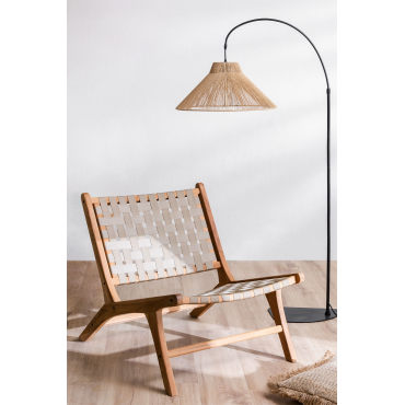 Diama Fauteuil Van Teakhout Bruin - Tarwe - Sklum