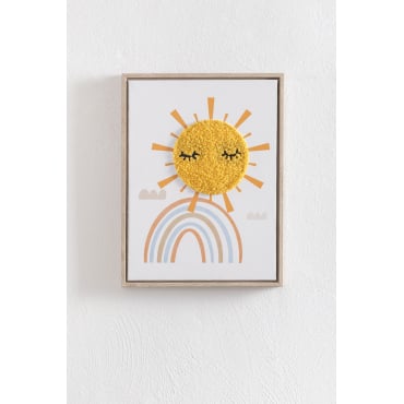 Decoratief Schilderij 30x40 Cm Met Textieltextuur Jamie Kids Veelkleurig Soft - Sklum