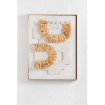 Decoratieve Afbeelding Met Natuurlijke Vezelstructuur (60x80 Cm) Ulises A - Sklum