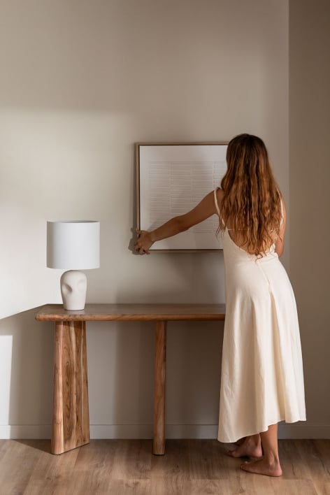 Ambyl acaciahouten haltafel