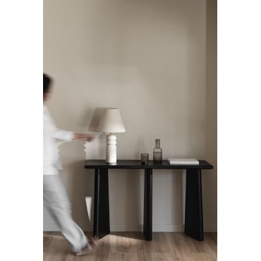 Sidetable Van Acaciahout Ambyl Gewoon Zwart - Sklum