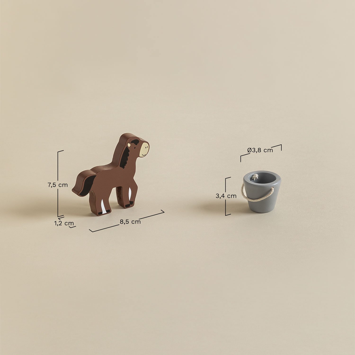 Pegasy Kids houten draagbare stal, AFMETINGEN