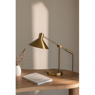 Metalen Tafellamp Clayt Goud - Sklum
