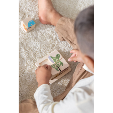 4-delige Houten Puzzel Lopart Kids Sea - Sklum