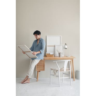 Houten Bureau Deleyna Bruin – Natuurlijk Hout - Sklum