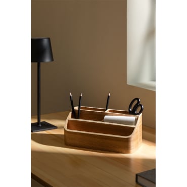 Houten Organiser Bray Bruin – Natuurlijk Hout - Sklum
