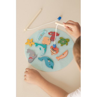 Pescy Kids Houten Visspel Meerkleurig Fresh - Sklum