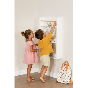Wandplank In Mdf En Grenenhout Tom Kids Wit - Sklum