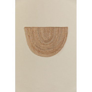 Halfronde Deurmat In Jute 60x40 Cm Fondreset Yute - Sklum
