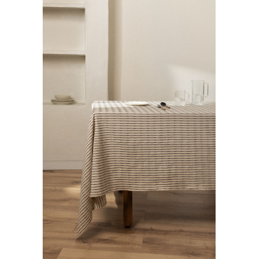 Katoen Mantel (140x240 Cm) Oziel Beige – Crème - Sklum