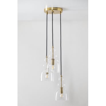Hanglamp Van Kristal Met 3 Lichtpunten Bezany Transparant - Sklum
