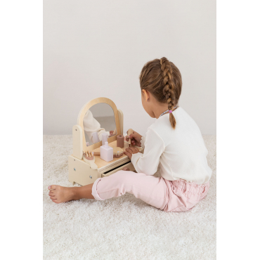 Talia Houten Kinderkaptafel Natuurlijke Kleuren - Sklum