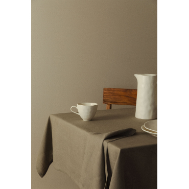 Mantel En Lino-gevangenis Bamboe Groen & 145 X 240 Cm - Sklum
