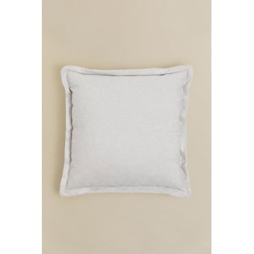 Vierkant Kussen (53x53 Cm) Kata Stof Crème Beige - Sklum