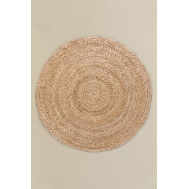 Rond Jute Vloerkleed (ø145 Cm) Keren Yute - Sklum