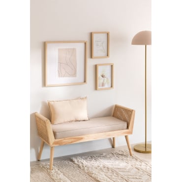 Bankje Icon Crème Beige - Sklum