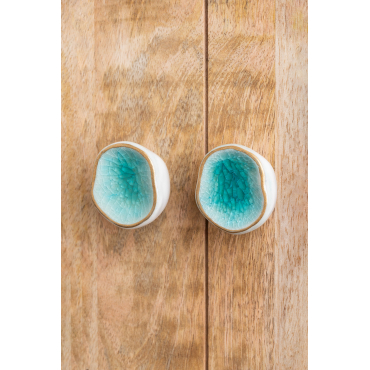 Set Van 2 Keramische Handvatten Ardavel Blauw Capri - Sklum