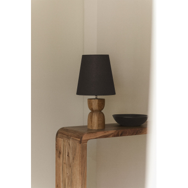 Diniz Mangohouten Tafellampvoet Mangohout & ↑20 Cm - Sklum