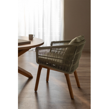 Barker Eetkamerstoelen 4-pack Bamboe Groen - Sklum