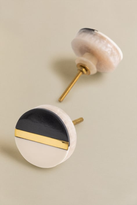 Set van 2 handgrepen van hars Shakti