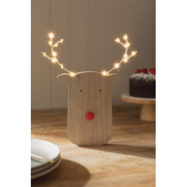Decoratief Figuur Met Led-verlichting Clerbi Natuurlijk - Sklum