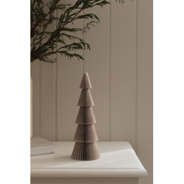 Pak Van 3 Jesper Papieren Kerstbomen Beige – Linnen & ↑22.5 Cm - Sklum