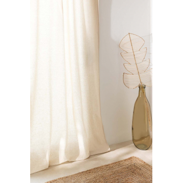 Katoenen Gordijn (140x260 Cm) Zitra Beige – Crème - Sklum