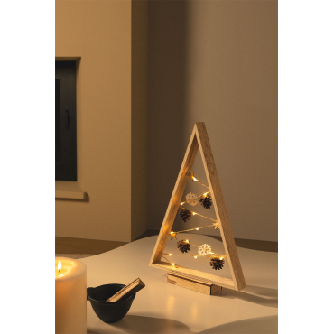 Houten Kerstboom Met Led-verlichting Niorb Natuurlijk - Sklum