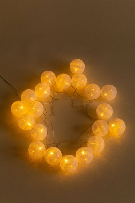 Decoratieve slinger met witte LED-lichten Adda