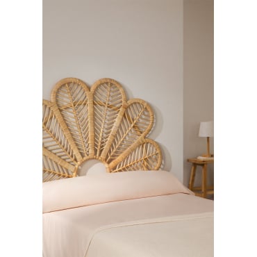 Hoofdbord Voor Bed Van 90 Cm In Rotan Caipola Bruin Natuurlijk & 90 Cm - Sklum