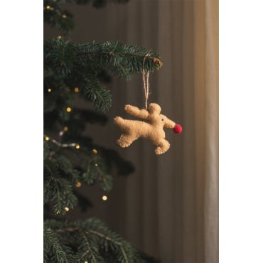 Set Van 4 Rendier Kerstversieringen Sinaasappel Mango - Sklum