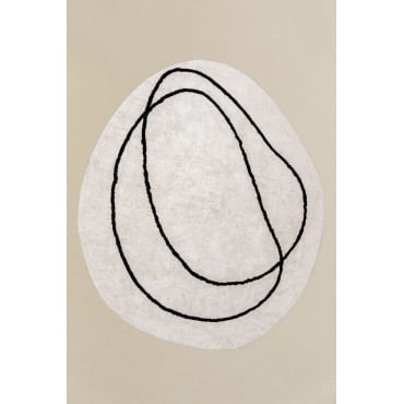 Katoenen Vloerkleed (290x250 Cm) Kamala Beige – Crème - Sklum